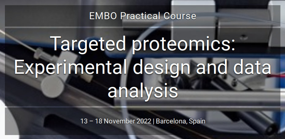 EMBO Practical Course Targeted proteomics: Experimental design and data analysis
