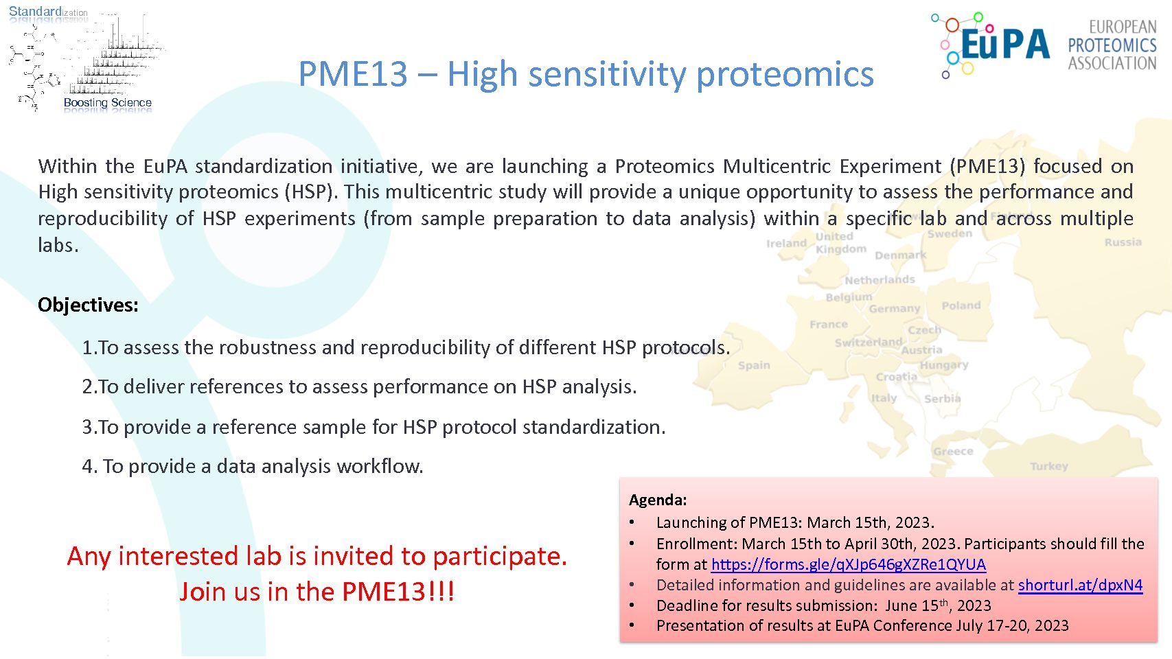 Proteomics Multicentric Experiment (PME13)